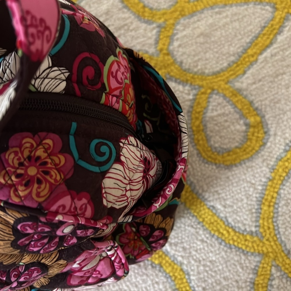 NWOT RETIRED Vera Bradley Mod Floral Pink Diaper Bag and Changing Pad - Picture 5 of 13